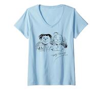Women's Max and Moritz (with Signature) V-Neck T-Shirt