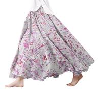 Women's Maxi Boho Skirt with Pockets - Long Skirts for Women UK Cotton -