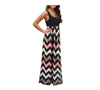 Women's Maxi Summer Dresses Long Party Dresses Elegant Sleeveless Party Dresses Stripes Off Shoulder Casual Dress Vintage Tank Top Dress Large Sizes Maternity Dress High Waist Shirt Dress Long Dress
