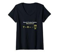 Womens Maxwell Faraday Equation (Differential Form) V-Neck T-Shirt