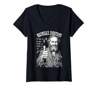 Women's Maxwell's Equations Math Nerd Science Physics V-Neck T-Shirt
