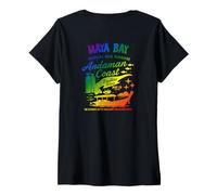 Womens Maya Bay Dive Adventure Andaman Coast V-Neck T-Shirt