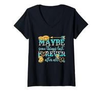 Womens Maybe Some Things Last Forever After All V-Neck T-Shirt