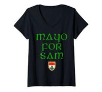 Womens Mayo for Sam, All Ireland, football grand final V-Neck T-Shirt