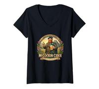 Women's McCockin Scottish Cider Funny Scotland V-Neck T-Shirt