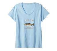 Women's ME Landlocked Salmon V-Neck T-Shirt