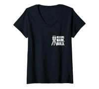 Women's Measure Mark Land Surveyor Pocket Civil Engineer V-Neck T-Shirt