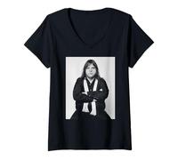 Womens Meat Loaf Bat Out of Hell Singer Theatrical Rock 1985 V-Neck T-Shirt