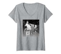 Womens Meat Loaf Bat Out of Hell Theatrical Pop Rock Singer 1985 V-Neck T-Shirt