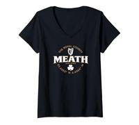 Womens Meath Ireland Label Coordinates 2C V-Neck T-Shirt