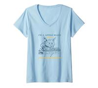 Women's Mechanical Keyboard Pun I'm a Little Board V-Neck T-Shirt