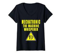 Women's Mechatronic The Machine Whisperer Mechatronics V-Neck T-Shirt