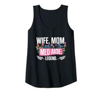 Womens Med Aide Design for A CMA Wife, Medication Aide Mom Tank Top