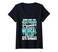 Womens Medical biller medical billing specialist V-Neck T-Shirt