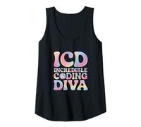 Womens Medical Coder Saying ICD Incredible Coding Diva Tank Top