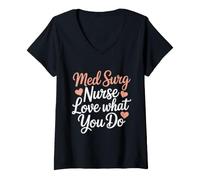 Women's Medical Surgical Nursing RN Med Surg Nurse V-Neck T-Shirt