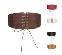 Women's Medieval Corset Bustiers Victorian Elegant Underbust Vintage Lace Up Waist Trainer Shapewear Corsets Bodice Waist Cincher Baroque Body Shaper Tummy Control Corset Streetwear