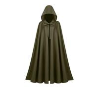 Women's Medieval Gothic Cape Cloak Halloween Renaissance Cosplay Costume | Witch Vampire Wizard Robe Victorian Steampunk Pirate Outfit for Themed Party Role-Play Stage Performance Masquerade