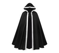 Women's Medieval Gothic Cape Cloak Halloween Renaissance Cosplay Costume | Witch Vampire Wizard Robe Victorian Steampunk Pirate Outfit for Themed Party Role-Play Stage Performance Masquerade