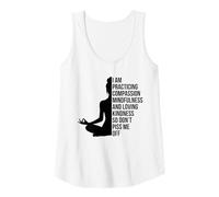 Womens Meditating Yoga Mystical Practicing Compassion Healing Tank Top