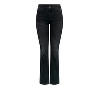 ONLY Women's Onlblush Mid Flared DNM Tai1099 Noos Stretch Jeans, Washed Black, S / 34L