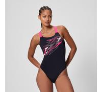 Speedo Women's Meda One Piece Swimsuit 10 (S) Black
