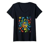Womens Medusa V-Neck T-Shirt