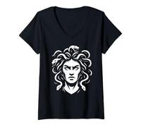 Womens Medusa V-Neck T-Shirt
