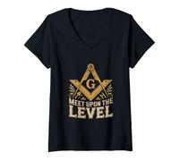 Women's Meet Upon The Level Mason V-Neck T-Shirt