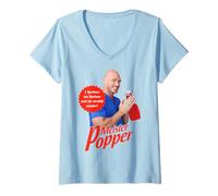 Womens MEISTER POPPER X Only Love Date Fans Saubermann Irony V-Neck T-Shirt