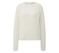 Women's Mélange Knit Raglan Sleeve Pullover QS Blanc L