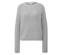 Women's Mélange Knit Raglan Sleeve Pullover QS Gris L