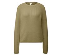 Women's Mélange Knit Raglan Sleeve Pullover QS Vert 2XL