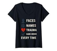 Womens Memory Athlete Mnemonic Brain Training Mental Mastery Tee V-Neck T-Shirt