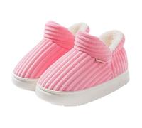 Womens Memory Foam Thermal Slippers Soft Cozy Women's Corduroy Bag Heel Indoor and Outdoor Thick Eva Sole Warm Thickened Cotton Slippers Fuzzy Slippers for Women Indoor (Pink, 5)
