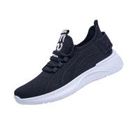Womens Memory Foam Trainers Womans Trainers Wide Fit Wedge Shoes Lace Up Comfort Orthopedic Sneakers Lightweight Non Slip Walking Trainer Casual Arch Support Jogging Summer Shoes Women Black Size 6