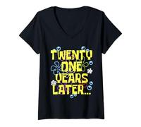 Womens Men Women Twenty ONE Years Later 21 Year Old Birthday Gifts V-Neck T-Shirt