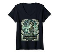 Women's Meng Po - Oblivion Goddess Chinese Mythology China Folklore V-Neck T-Shirt
