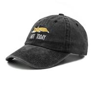 Womens Mens Baseball Cap for Corgi Dog Lovers Gifts, Adjustable Embroidered Washed Cotton Hat Black