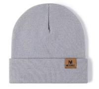 Women's Men's Beanie Hat Wooly Warm Winter Hat Knitted Cuffed Unisex Beany Hats for Men (UK, Alpha, M, L, Grey)