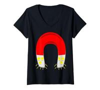 Womens Men's Chick Magnet Simple Funny Halloween Costume Party V-Neck T-Shirt