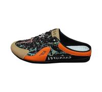 Women's Men's Clogs Mules Sabots Men's Baotou Half Toe Shoes Fashion Hundred Casual Splicing Colourful Open Toe Flat Sports Casual Shoes Walking Barefoot Shoes Slip-On Shoes Slippers, orange, 7 UK