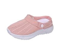 Women's Men's Clogs Mules Slip-On Shoes Women's Casual Shoes Fashion Simple Pure Colour Pattern Wedge Heel Comfortable Lightweight and Non-Slip Garden Clogs Summer Shoes Slip-On Shoes Slippers, pink