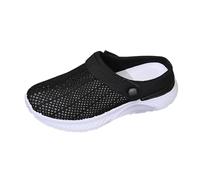 Women's Men's Clogs Mules Slip-On Shoes Women's Casual Shoes Fashion Simple Pure Colour Pattern Wedge Heel Comfortable Lightweight and Non-Slip Garden Clogs Summer Shoes Slip-On Shoes Slippers, black