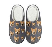 Womens Mens Custom Mule Slippers Unisex Memory Foam Fuzzy Slipper Personalized Cotton Shoes Thick-Sole Slippers Wide Fit Slides Non-Slip Scuff Sliders Cosy Shoe Slipper Walk Footwear Size 3.5-10.5 UK