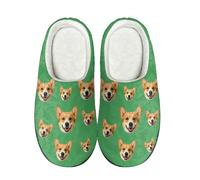 Womens Mens Custom Mule Slippers Unisex Memory Foam Fuzzy Slipper Personalized Cotton Shoes Thick-Sole Slippers Wide Fit Slides Non-Slip Scuff Sliders Cosy Shoe Slipper Walk Footwear Size 3.5-10.5 UK