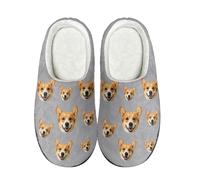 Womens Mens Custom Mule Slippers Unisex Memory Foam Fuzzy Slipper Personalized Cotton Shoes Thick-Sole Slippers Wide Fit Slides Non-Slip Scuff Sliders Cosy Shoe Slipper Walk Footwear Size 3.5-10.5 UK