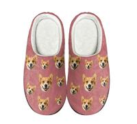 Womens Mens Custom Mule Slippers Unisex Memory Foam Fuzzy Slipper Personalized Cotton Shoes Thick-Sole Slippers Wide Fit Slides Non-Slip Scuff Sliders Cosy Shoe Slipper Walk Footwear Size 3.5-10.5 UK