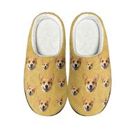 Womens Mens Custom Mule Slippers Unisex Memory Foam Fuzzy Slipper Personalized Cotton Shoes Thick-Sole Slippers Wide Fit Slides Non-Slip Scuff Sliders Cosy Shoe Slipper Walk Footwear Size 3.5-10.5 UK