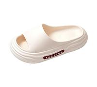 Women's & Men's Slide Sandals Indoor Bathroom House Shoes Non-Slip Shower Slipper,Shower Sandal Slippers Bathroom Slippers Sandals Soft Foams Sole Pool Slides,Clearance White 4.5